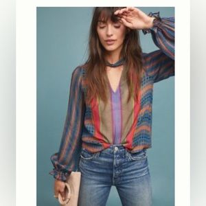 Anthropology top with BEAUTIFUL colors